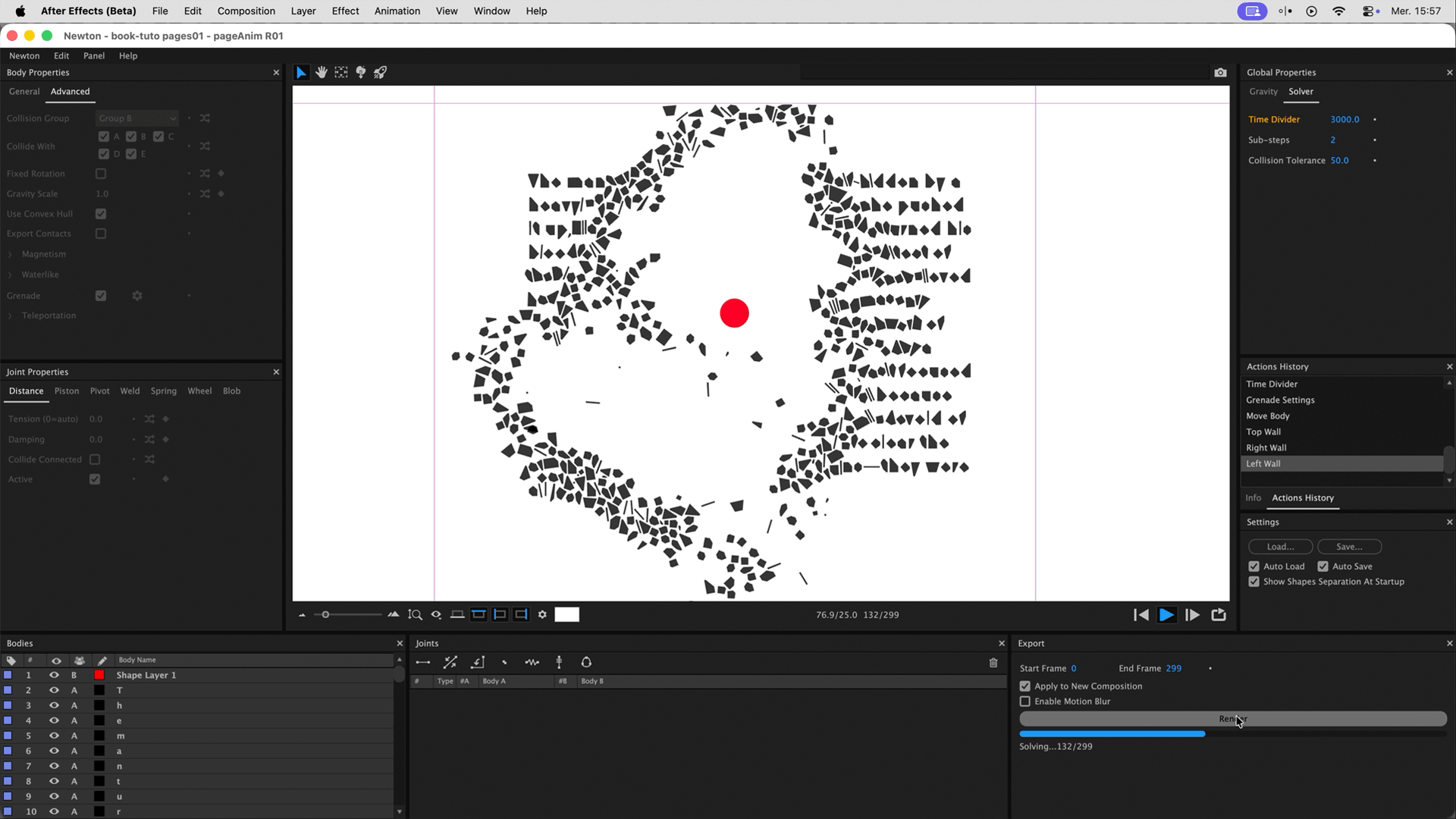 Physics Simulations (Newton) & Procedural Textures