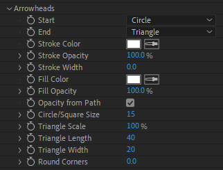 Arrowheads Options