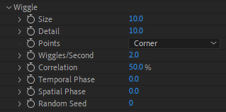 Wiggle Options