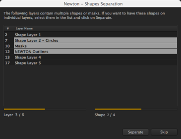 Shapes Separation Shapes Separation