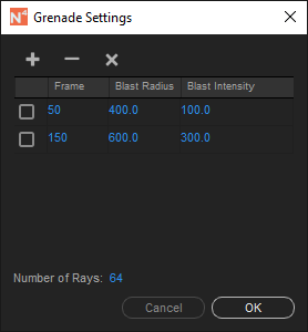 Grenade Settings