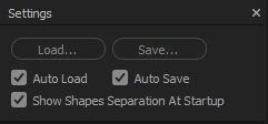 Load/Save Settings