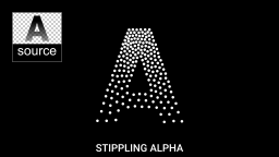 Stipling Alpha Distribution