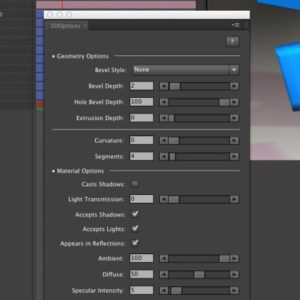 This After Effects script displays a palette that allows you to quickly modify the Geometry...