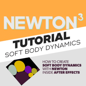 Step by step tutorial on how to create soft body dynamics with newton inside after effects.