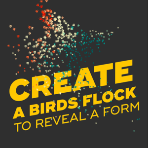 Create a flock of birds in order to form a final logo using Pastiche.