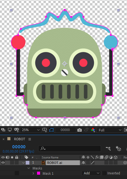 apply a mask on an Illustrator layer in After Effects