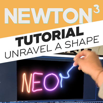 How to unravel a shape in Adobe After Effects using Newton 3 and ConnectLayersPRO